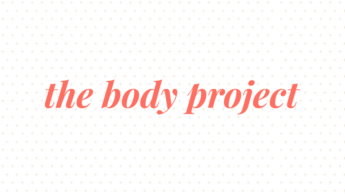 The body project logo on a pattern