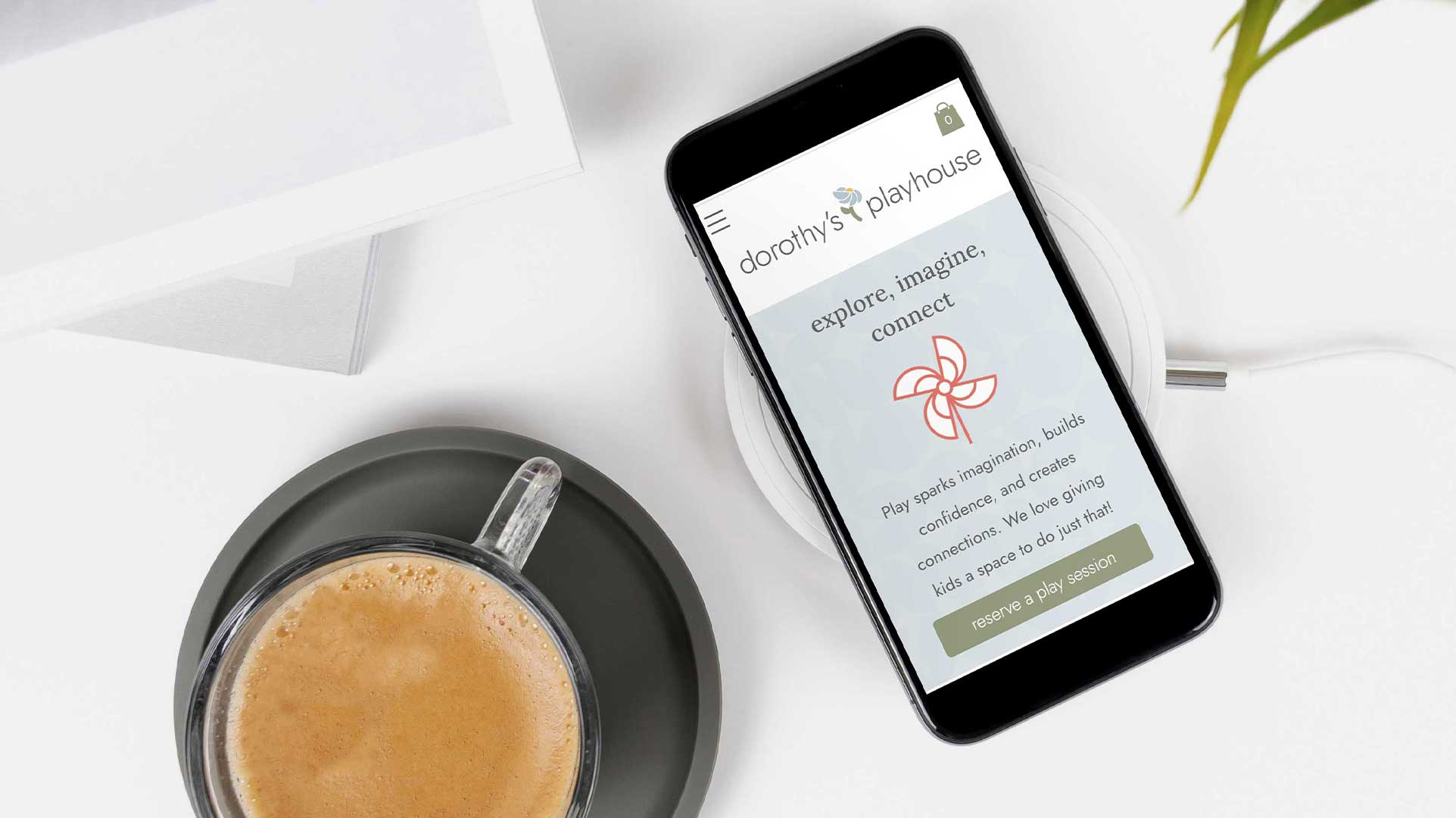 Dorothy's Playhouse Website on Phone