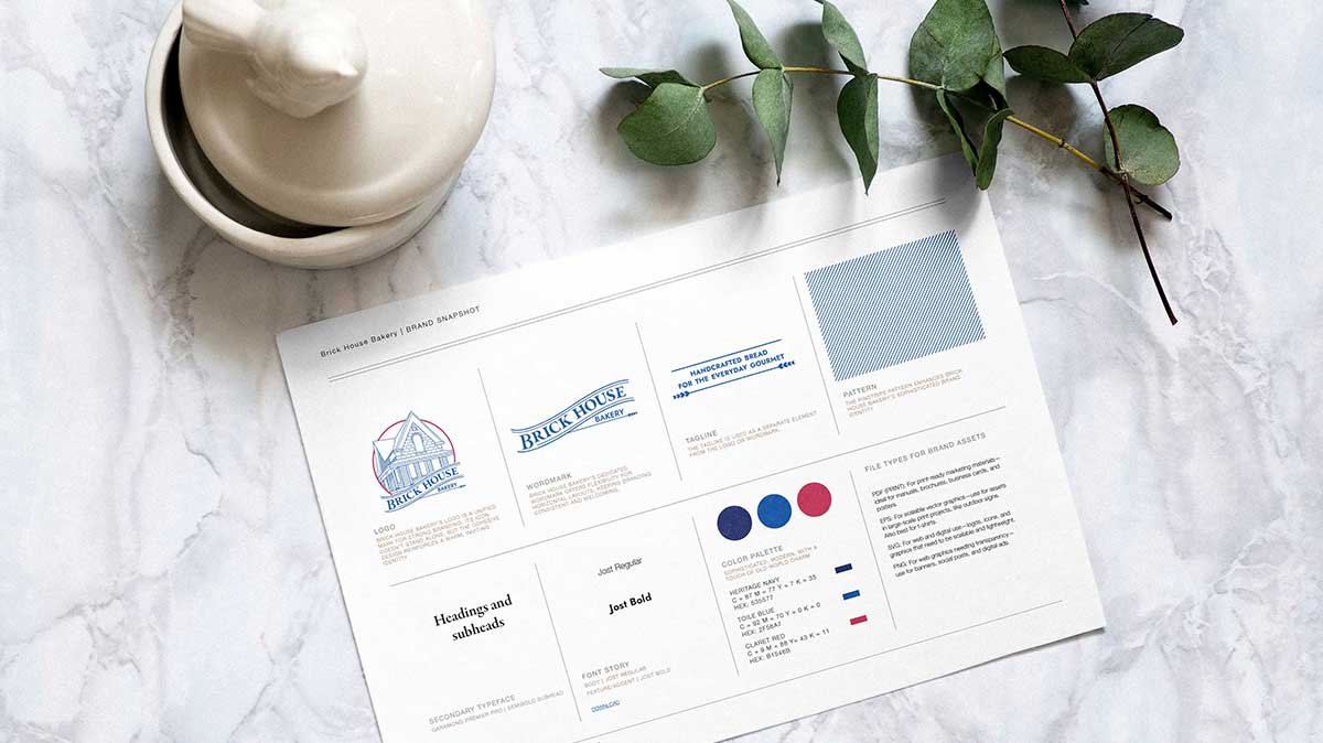 Brick House Bakery Brand guidelines